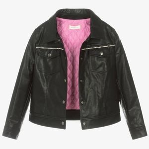 Never Worn ! MonnaLisa - Teens girls Faux leather jacket